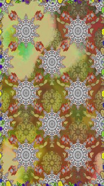 Küçük çaplı çiçeklerdeki basit şirin desenler. Raster illüstrasyonu. Tekstil veya kitap kapakları, imalat, duvar kağıtları, baskı, hediye paketi ve yapıştırma kitabı için çiçeksiz arka plan.