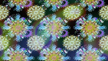 Tarafsız ve mavi renklerde çiçeklerle kusursuz çiçek deseni. Suluboya tarzında tarafsız ve mavi renkte çiçekler.