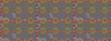 Raster flat flowers seamless pattern. Flowers on brown and gray colors. Design gift wrapping paper, greeting cards, posters and banner design.