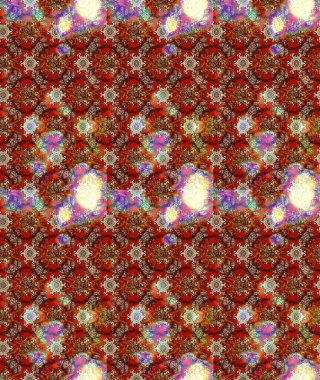 Küçük çiçekteki sevimli çiçek deseni. Soyut çiçek çizim kalıbı arka planı. Raster illüstrasyonu. Raster deseni. Kahverengi renklerde.