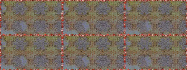 Raster flat flowers seamless pattern. Flowers on brown and gray colors. Design gift wrapping paper, greeting cards, posters and banner design.