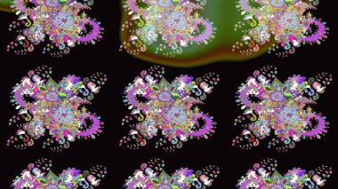 Çiçekli siyah eskiz deseni. Klasik taslak çizimi. Raster çiçek izi..