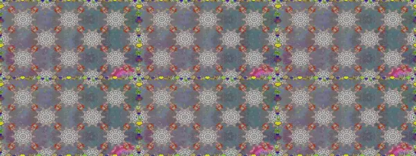 Çiçek ve yapraklı çiçek deseni. Raster illüstrasyonu. Küçük çiçekli şirin desen.