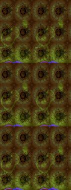 Renkli Bahar Teması eskiz kalıbı. Düz Çiçek Elementleri Tasarımı. Kahverengi renkli çiçekler. Çiçekle çizim deseni.