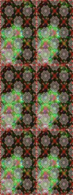 Kusursuz bir mahsul. Renkli Bahar Temalı Kusursuz Arkaplan. Düz Çiçek Elementleri Tasarımı. Raster Şirin kumaş deseni.