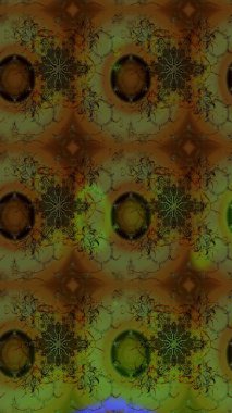 Kahverengi üzerine çiçekler. Suluboya, elle çizilmiş. Eskiz arkaplan modeli. Raster stoku.