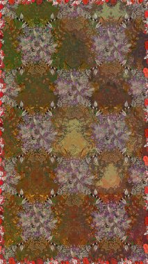 Etnik Mandala süsleme. Kullanılabilir Tekstil, tebrik kartı, boyama kitabı, telefon durumda yazdırma için. Raster kına dövme tarzı. Hint çiçek desenli madalyon desen.