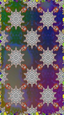 Çiçek kompozisyonu, el boyası, hassas şablon. Sevgililer günü ve tebrik kartı konsepti için şık bir davetiye. Üst manzara, yumuşak gri ve kahverengi renk. Manzaralı çiçek deseni.