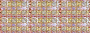 Tarafsız ve bej renkli çiçekler. Çiçekli karalama şeklinde Raster çiçek deseni. Nazik, narin çiçek arkaplanı.