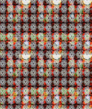 Küçük çiçekteki sevimli çiçek deseni. Raster deseni. Soyut çiçek çizim kalıbı arka planı. Raster illüstrasyonu. Gri renklerde.