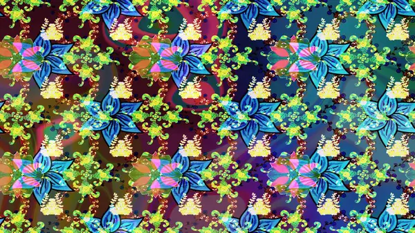 Güzel çiçek deseni. Mavi renkli çiçekler. Renkli Bahar Teması eskiz kalıbı. Düz Çiçek Elementleri Tasarımı.