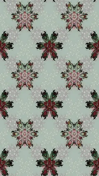 Çiçeğin suluboya çizimlerinin mükemmel deseni. Moda baskısı. Suluboya çizim kalıbı. Eski model. Dekorasyon ve tasarım için güzel desen.