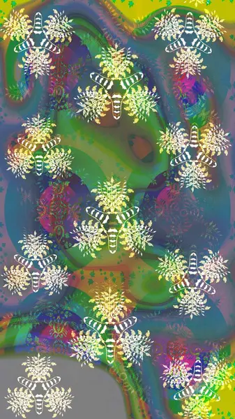 Yumuşak pamuk tasarımı. Yumuşak fayans. Klasik çiçek desenli. Paketleme, tekstil, duvar kâğıdı için çiçek eskizi. Raster taze dokusu.