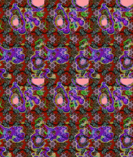 Güzel kumaş deseni. Raster illüstrasyonu. Hoş bir çiçek geçmişi var. Küçük çiçekte çizim deseni.