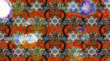 Kullanılabilir Tekstil, tebrik kartı, boyama kitabı, telefon durumda yazdırma için. Hint çiçek desenli madalyon desen. Raster kına dövme tarzı. Etnik Mandala süsleme.