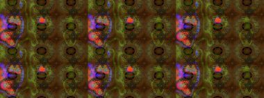 Çiçekli karalama şeklinde Raster çiçek deseni. Raster illüstrasyonu. Yumuşak, bahar çiçekleri kahverengi renklerde.