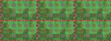 Çiçekler, dallar, bitkiler ve çiçekler. Güzel kumaş deseni. El çizimi. Raster illüstrasyonu.