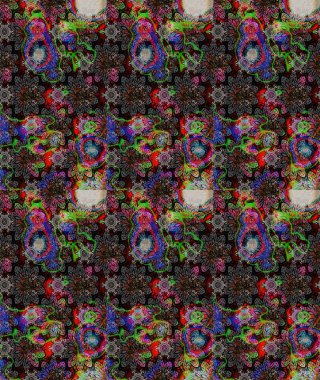 Süslü kumaş deseni. Renkli Bahar Teması eskiz kalıbı. Düz Çiçek Elementleri Tasarımı. Raster illüstrasyonunda çiçek deseni çizimi.