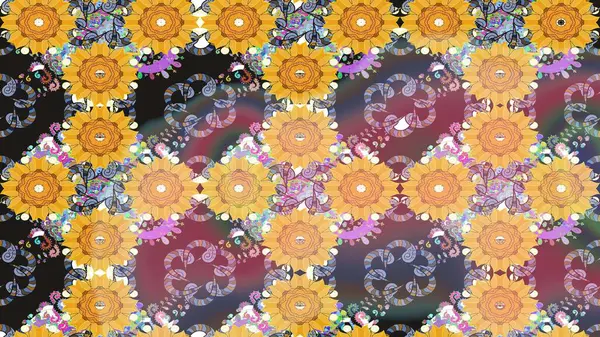 Nazikçe, sarı renkte bahar çiçekleri. Raster çiçekleri klasik tarzda çizilmiş. Raster illüstrasyonu. Çiçekli yumuşak çizim deseni.