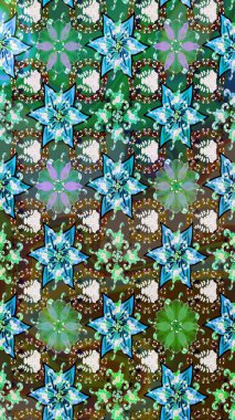 Suluboya, elle çizilmiş. Raster - stok. Vadinin yeşil renkli çiçekleri. Taslak arkaplan deseni.