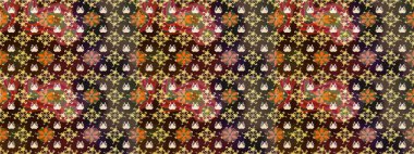 Çiçekli yaz çiçekleri. Moda baskıları için zarif bir şablon. Küçük çiçekte güzel bir desen. Motley illüstrasyonu. Küçük renkli çiçekler. Çizim.