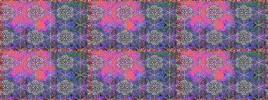 Raster Güzel kumaş deseni. Raster suluboya deseni, narin çiçekler, menekşe çiçekleri, tebrik kartı şablonu..