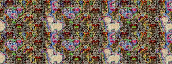 Modern çiçek arkaplanı. Moda baskıları için zarif bir şablon. Rengarenk çiçekleri ve doğal renklerde yaprakları olan harika bir çiçek deseni. Halk stili.