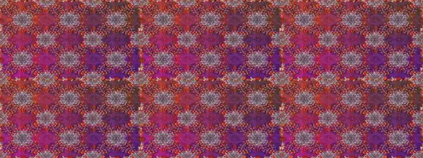 Şirin çiçekli kusursuz desen ve mor ve kahverengi renkli yapraklar, suluboya çiçekli desen, duvar kağıdı, kart ya da kumaş için fayanslı. Raster illüstrasyonu.