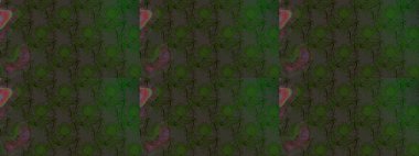 Raster illüstrasyonu. Renkli Bahar Teması eskiz kalıbı. Yeşil ve gri renkte zarif çiçekli suluboya. Düz Çiçek Elementleri Tasarımı.