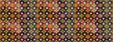 Çiçekli yaz çiçekleri. Moda baskıları için zarif bir şablon. Küçük çiçekte güzel bir desen. Motley illüstrasyonu. Küçük renkli çiçekler. Çizim.