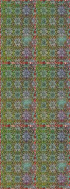 Millefleur 'lar. Küçük yeşil ve kahverengi çiçekli oldukça eski bir besin torbası deseni. Tekstil, kumaş, kapaklar, duvar kağıtları, baskı, naylon, yapıştırma, örgü, dekupaj için çiçeksiz arkaplan