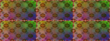 Kahverengi ve yeşil çiçekli kusursuz desen, suluboya çiçek deseni, sevimli çiçek, duvar kağıdı, kart veya kumaş için fayanslı. Raster - stok.