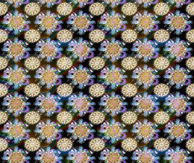 Tarafsız ve kahverengi renkte güzel çiçekli eskiz deseni, suluboya çiçek deseni, duvar kağıdı, kart veya kumaş için fayanslı. Raster..