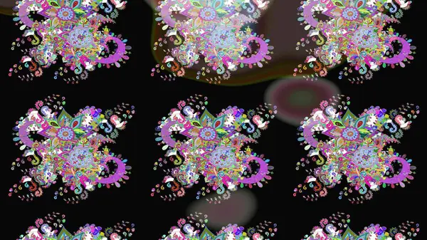 Güzel kumaş deseni. Düz Çiçek Elementleri Tasarımı. Yazdır. Güzel, pürüzsüz bir desen. Raster çiçekli arka plan. Renkli Yaz Temalı Kusursuz Arkaplan.