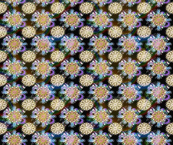 Tarafsız ve kahverengi renkte güzel çiçekli eskiz deseni, suluboya çiçek deseni, duvar kağıdı, kart veya kumaş için fayanslı. Raster..