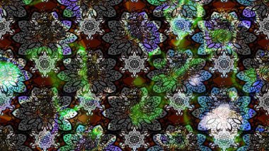 Gri renkli çiçekler. Tropik çiçekler. Gömlek çizimi Arkaplan Deseni.