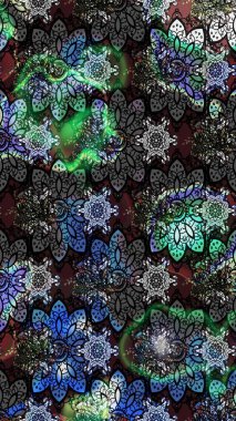 Eski usul küçük çiçekli şirin bir eskiz deseni. Moda arka planında parlak buketler. Raster illüstrasyonu. Kumaş, duvar kâğıdı ve kağıda yazdırmak için gelişen arkaplan.