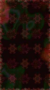 Raster illüstrasyonu. Siyah renkli çiçekler. Tropik, dikişsiz çiçek deseni..