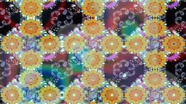 Kartlar, davetiyeler, tarih kartları ve daha fazlası için kullanılabilir. Büyük bir çiçek boyası seti. Raster şirin suluboya çiçek deseni çizimi.