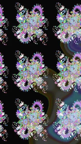 Yatak çarşafları, ceket, paket tasarımı, kumaş ve moda kavramları için tekstil baskısı. Eskiz modeli etnik tasarım. Çiçekleri, deniz kabukları, mandalaları ve suluboya efektleri olan deniz altyapısı.