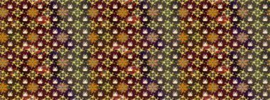 Kızılderili desenli desenli desenli şal deseni. Tekstil, tebrik kartı, boyama kitabı, telefon kılıfı baskısı için kullanılabilir. Etnik Mandala süsü. Raster Henna dövme stili.