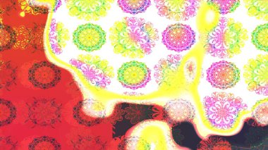 Küçük çiçekli basit bir çiçek çizimi. Sarı renkte şirin çiçekler. Moda baskısı, albüm, ambalaj kağıdı ve duvar kağıdı için zarif dekoratif süslemeler. Raster illüstrasyonu.