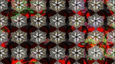 Siyah renklerde. Raster illüstrasyonu. Çiçek. Taslak dekoratif arka plan, çiçek mandala.