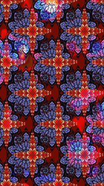 Suluboya çizim kalıbı. Raster illüstrasyonu. Dekorasyon ve tasarım için güzel bir desen. Moda baskısı. Eski model. Çiçeğin suluboya çizimlerinin zarif deseni.