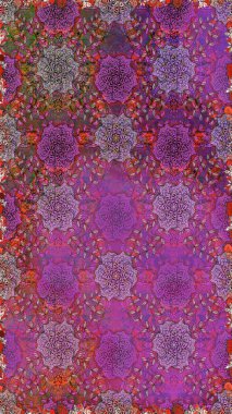 Motley illüstrasyonu. Küçük renkli çiçekler. Çiçekli bahar çiçekleri. Moda baskıları için zarif bir şablon. Küçük çiçekte şirin desenler.