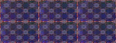 Çiçeksiz desenli nakış işlemeli gelincikler ve vadideki zambaklar. Tekstil tasarımı için mor ve mavi renkte geleneksel halk çiçekleri buketi.