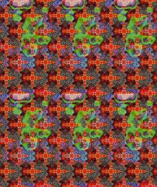 Kahverengi renkli çiçekler. Küçük çiçekte sevimli çiçek deseni var..