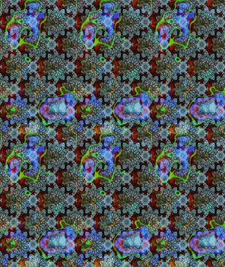 Renkli Bahar Teması eskiz kalıbı. Düz Çiçek Elementleri Tasarımı. Raster Şirin kumaş deseni. Eskiz klasiği.