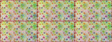 Küçük renkli çiçekler. Küçük çiçekte güzel bir desen. Çiçekli bahar çiçekleri. Motley illüstrasyonu. Moda baskıları için zarif bir şablon.