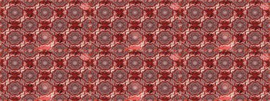 Kırmızı ve kahverengi renkte çiçekler. Düz Çiçek Elementleri Tasarımı. Raster illüstrasyonu. Kusursuz çiçek deseni. Renkli Bahar Temalı Kusursuz Arkaplan. Asya tekstil tarzında.